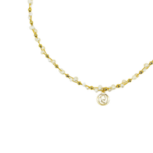 Load image into Gallery viewer, Vintage Gold Medallion Pearl Necklace – Regal Refinement
